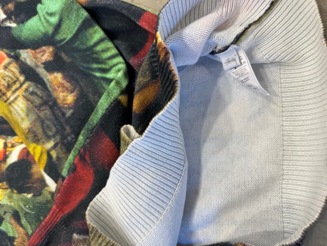 정품중고 스투시 피터 토쉬 스웨터 L 상품이미지2