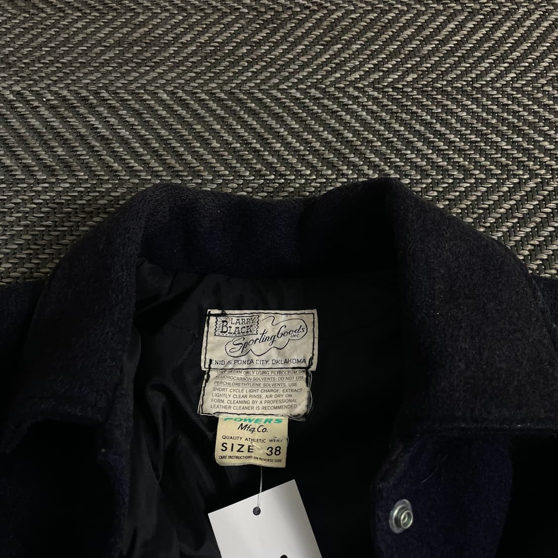 USA 빈티지 박시핏 레더 모직 바시티 자켓o 3222 상품이미지7