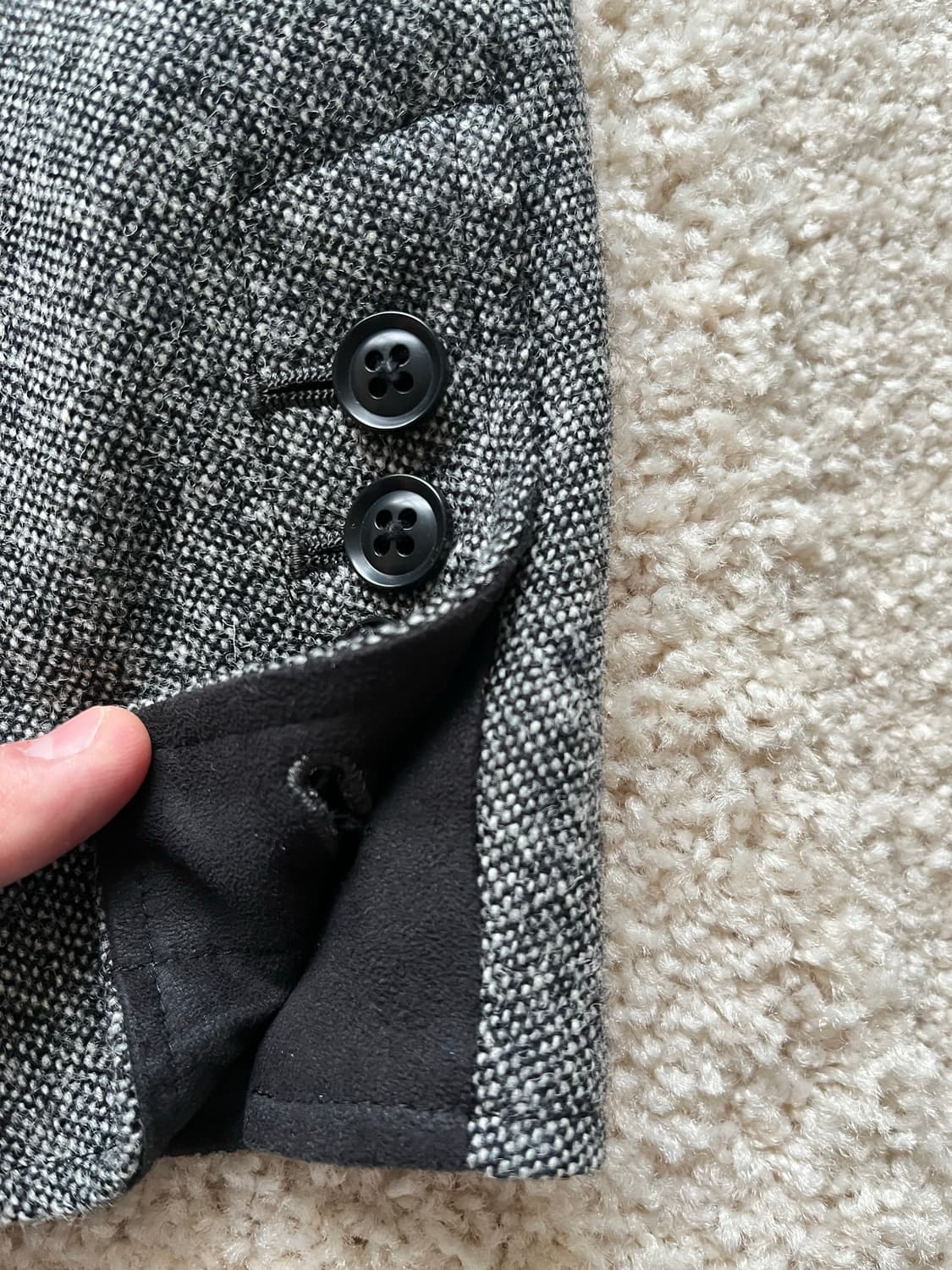 므씨유니콜 문트위드 울 헤링본 사파리 자켓 (95-100) 상품이미지8