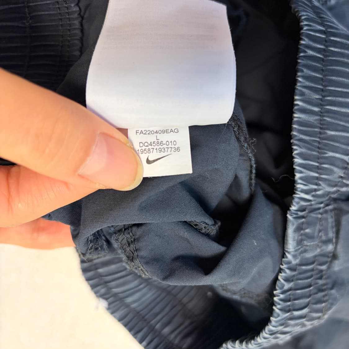 나이키 스우시 클럽 언라인드 우븐 조거 블랙 상품이미지6