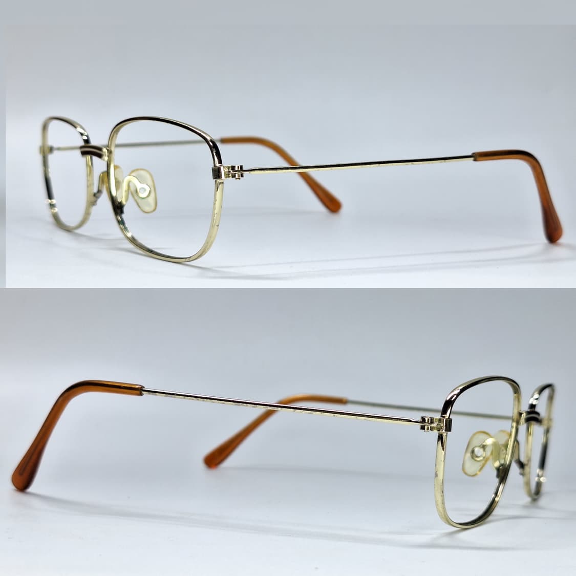 90s 일본 빈티지 스퀘어 메탈 안경테 134mm 클래식 레트로 복고 상품이미지7
