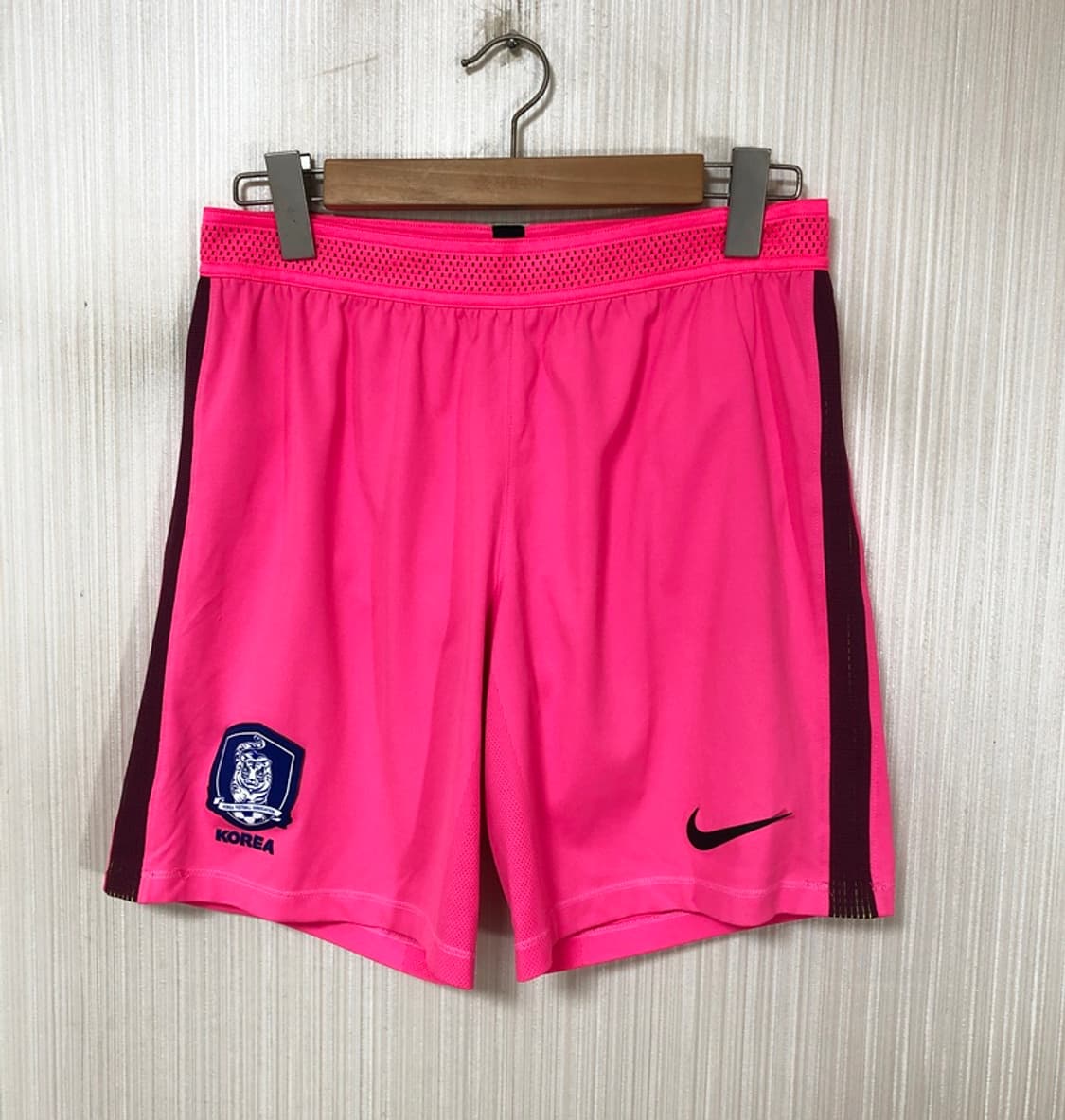 나이키국대 국대KOREA 16-18 국대골키퍼 지급용 쇼츠 L 핫핑크 상품이미지6