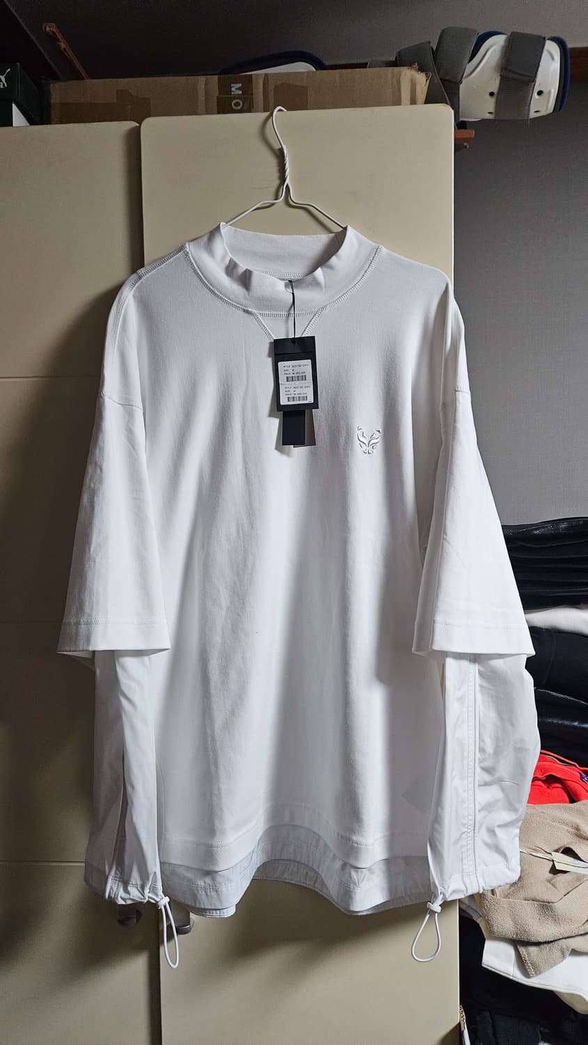 송지오옴므 지제로 맨투맨 정품 신품 화이트 상품이미지1