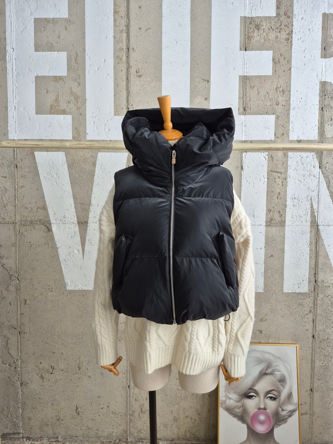 파사디골프 (2024상품)다운 크롭패딩 상품이미지1