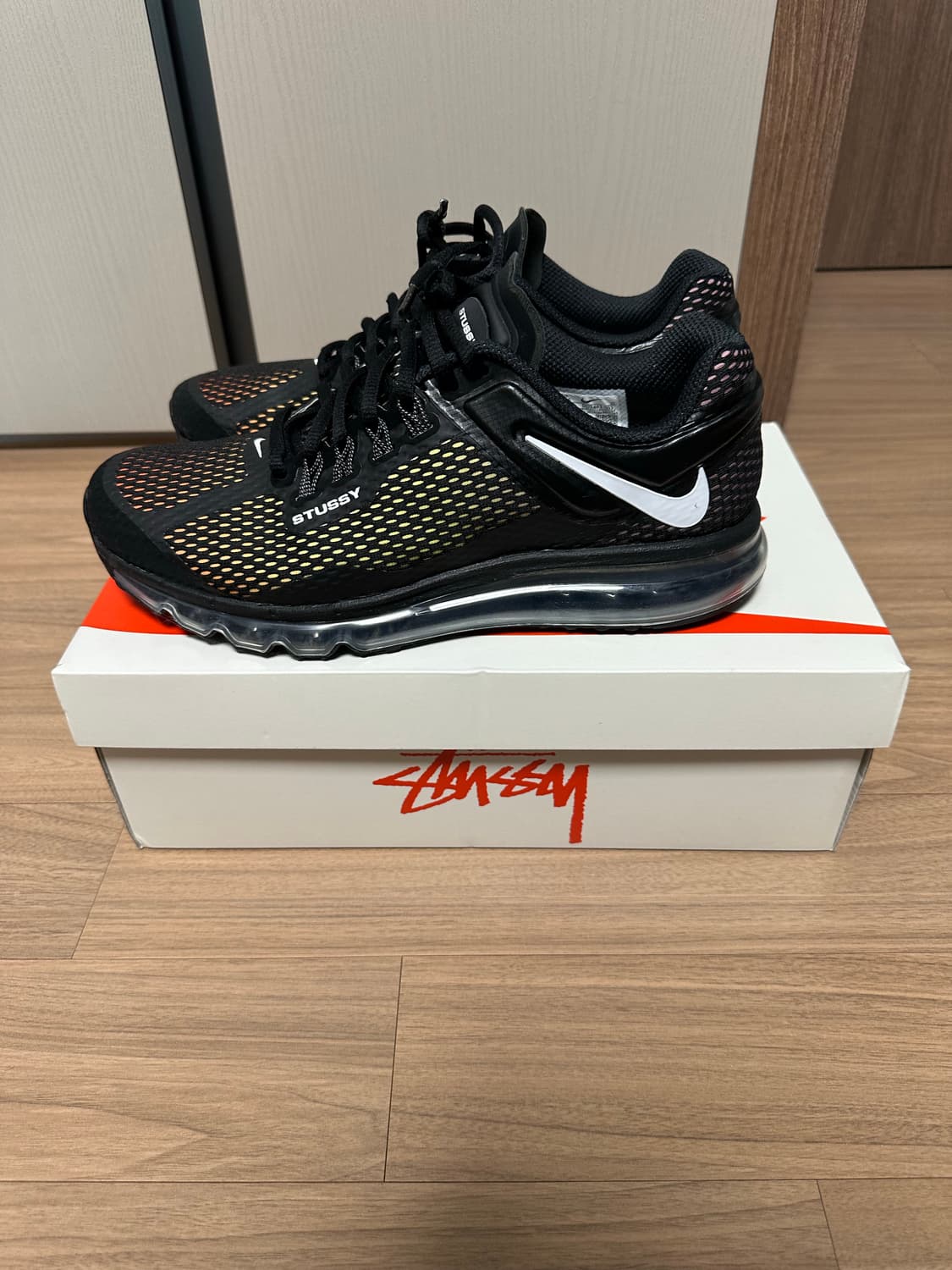 285 나이키 x 스투시 에어맥스 2013 블랙 상품이미지2