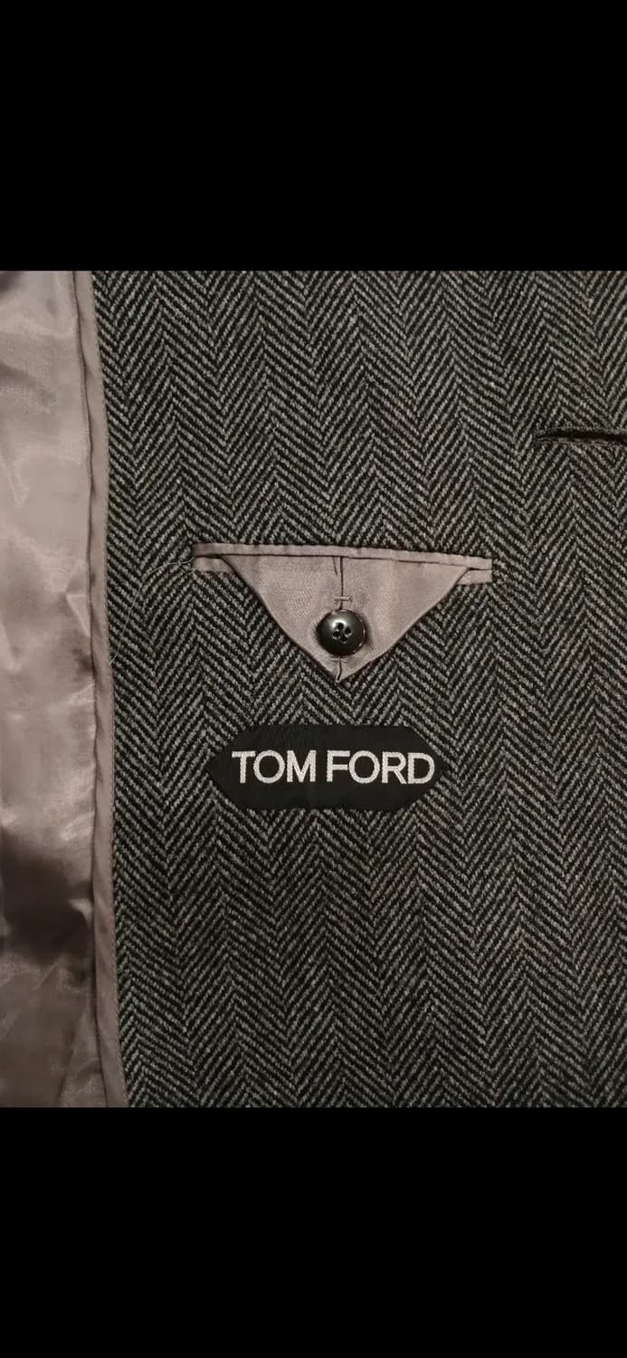 TOM FORD WOOL HARRINGBONE SINGLE COAT 상품이미지7