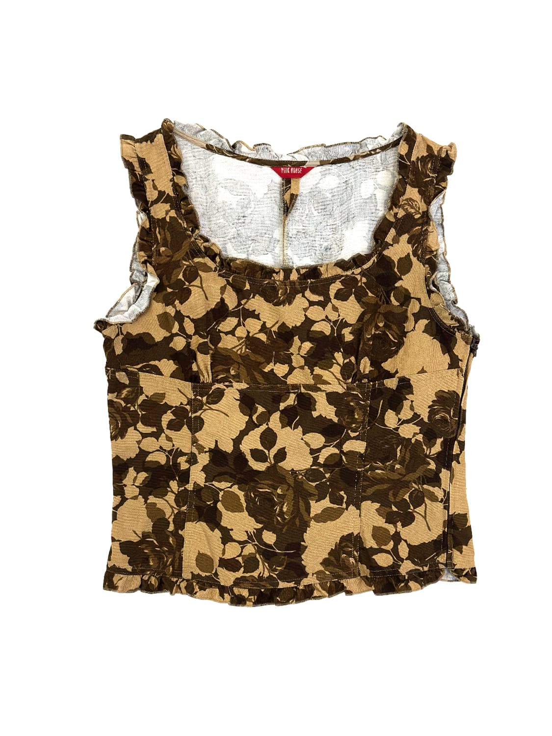 Pink House Floral Bustier Top/ L 상품이미지1