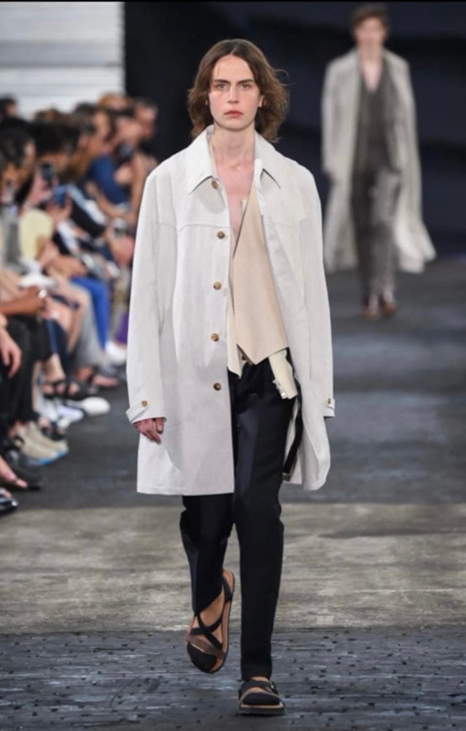 마르지엘라 밀리터리 린넨 오픈 카코트 상품이미지8