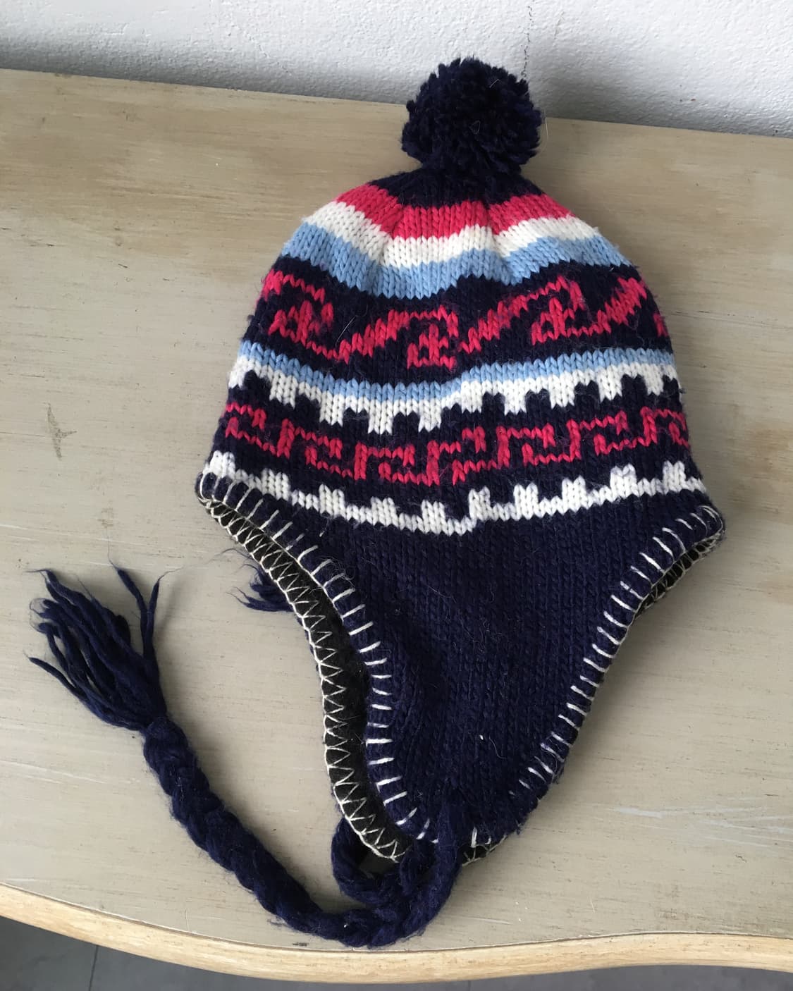  nordic pattern pom knit beanie 상품이미지4