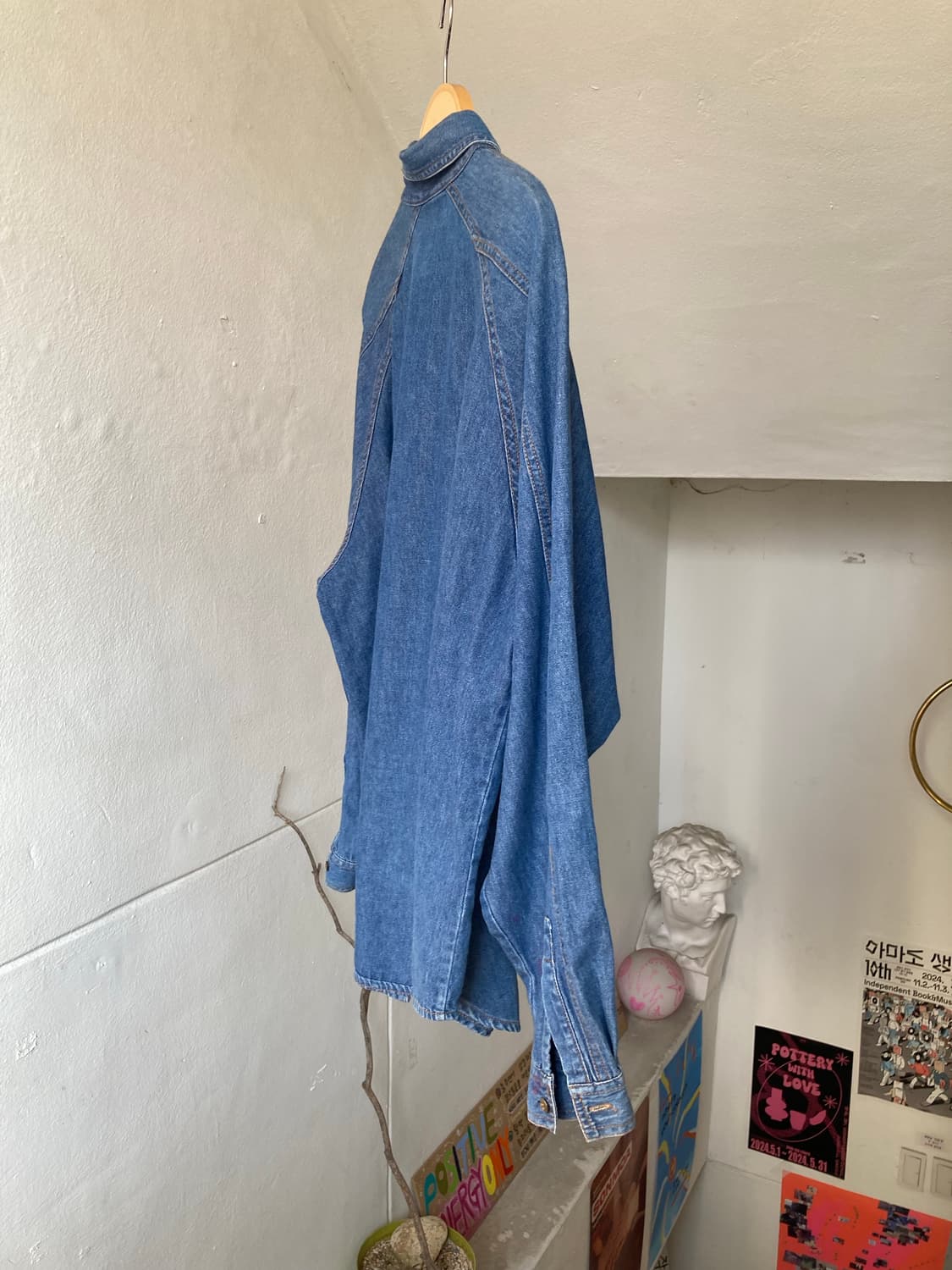 빈티지 포켓 데님 셔츠 상품이미지7