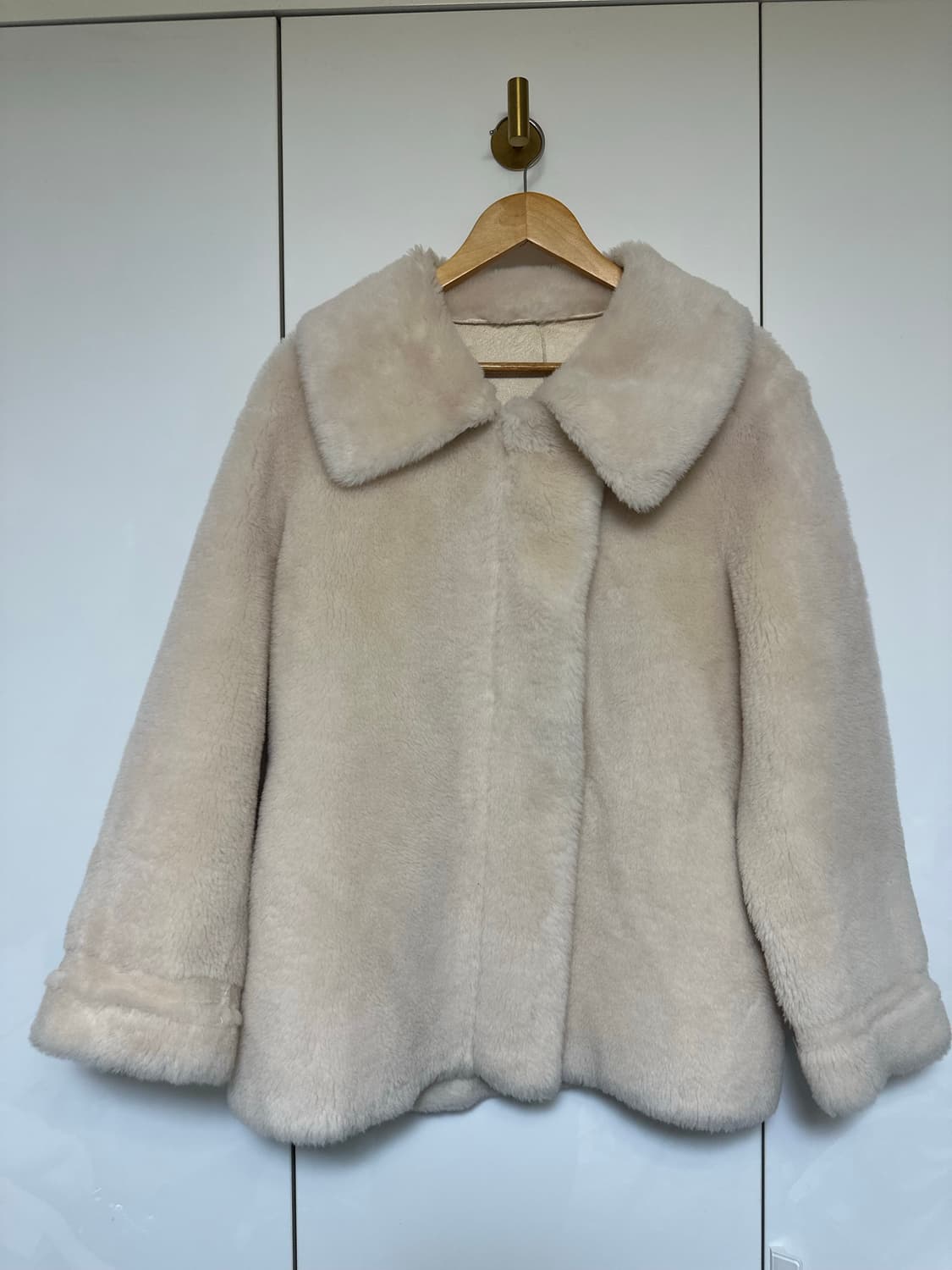 아이보리 리얼양모 자켓코트 상품이미지2