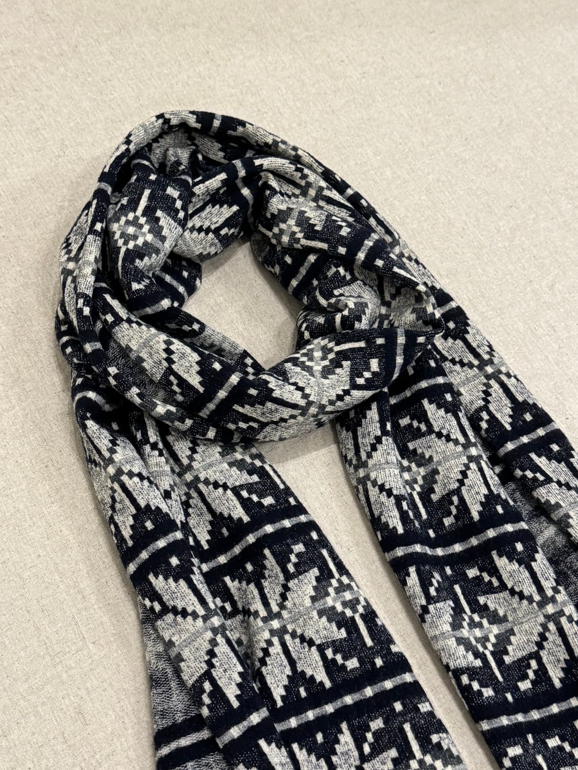 꼼데가르송 옴므 02aw 눈송이 울 머플러 상품이미지3