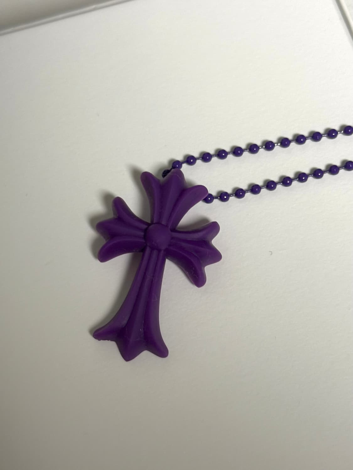 크롬하츠 실리콘 실리크롬 목걸이 퍼플 상품이미지4