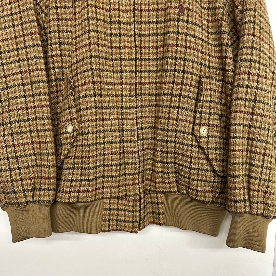 90’s 폴로 건클럽 체크 해링턴 자켓 상품이미지4