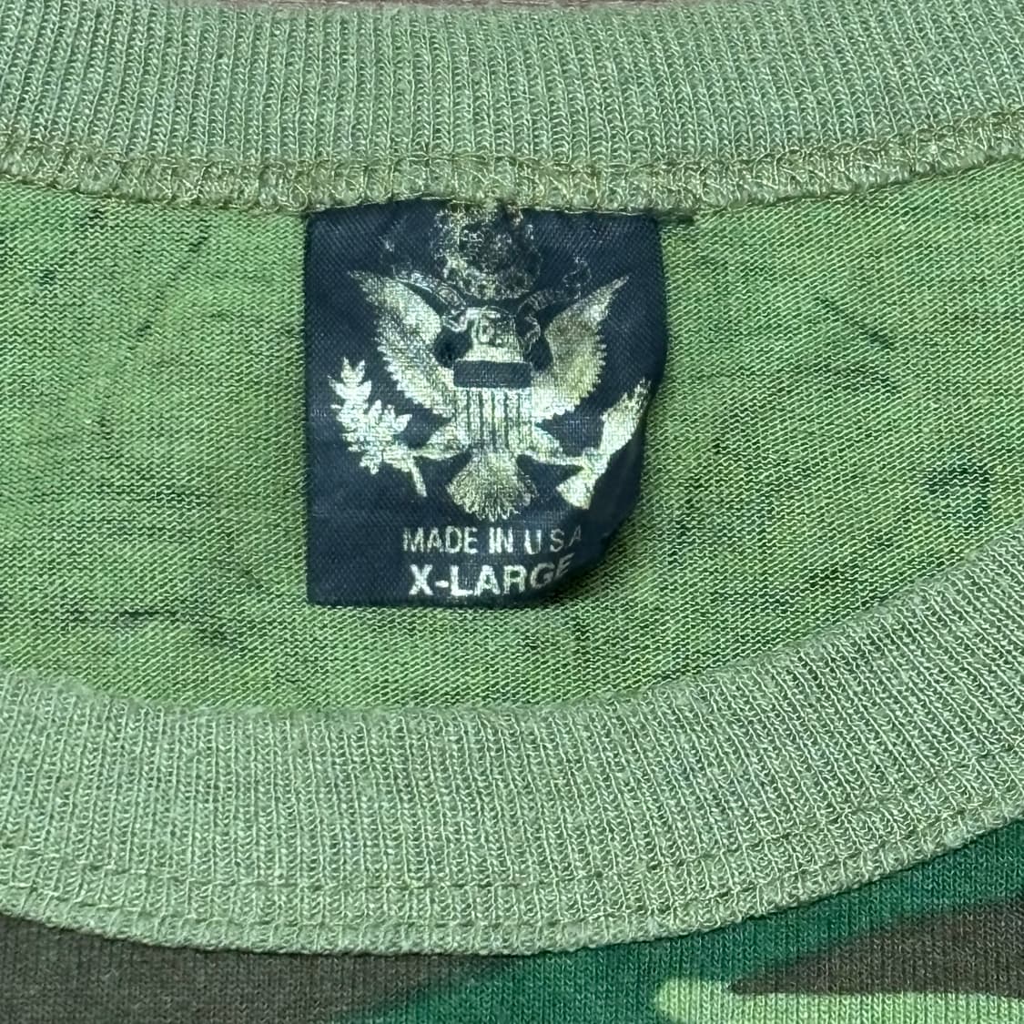 미제 빈티지 우드랜드 카모 레이어드 롱슬리브 긴팔셔츠 xl 상품이미지3