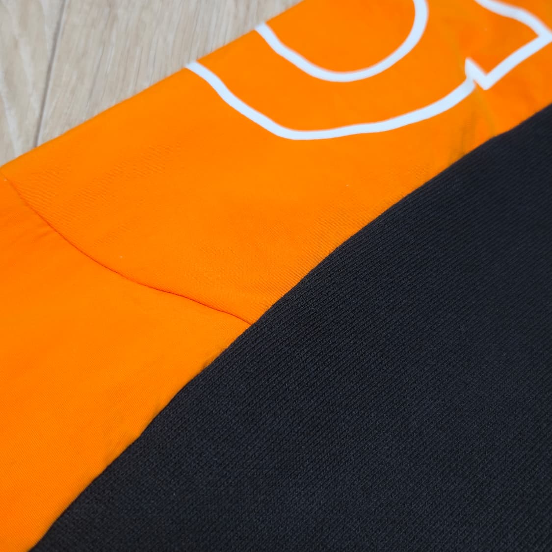 L)아디다스 우븐 코튼 하프집업 블랙/오렌지 상품이미지9