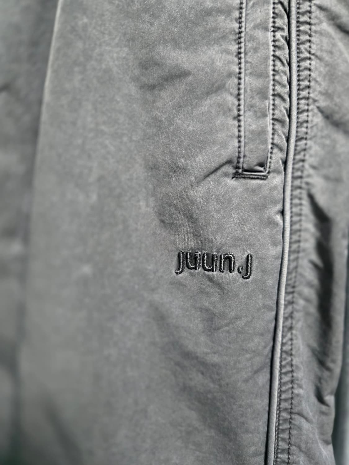 준지 나일론 트랙 조거 팬츠 그레이 50사이즈 상품이미지4