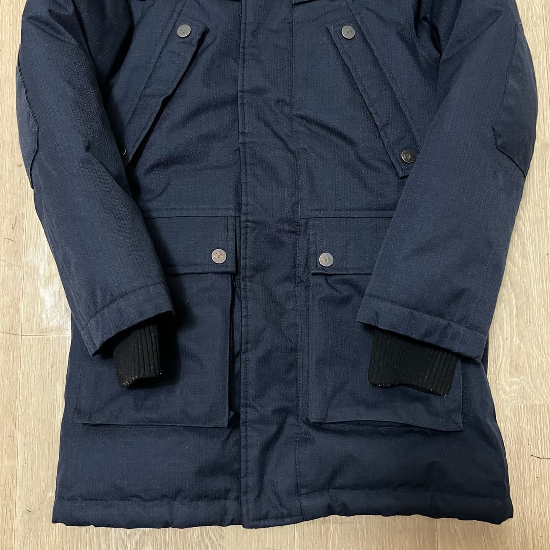 노비스 키즈 와펜 후드 롱패딩 L 9-10세 상품이미지3