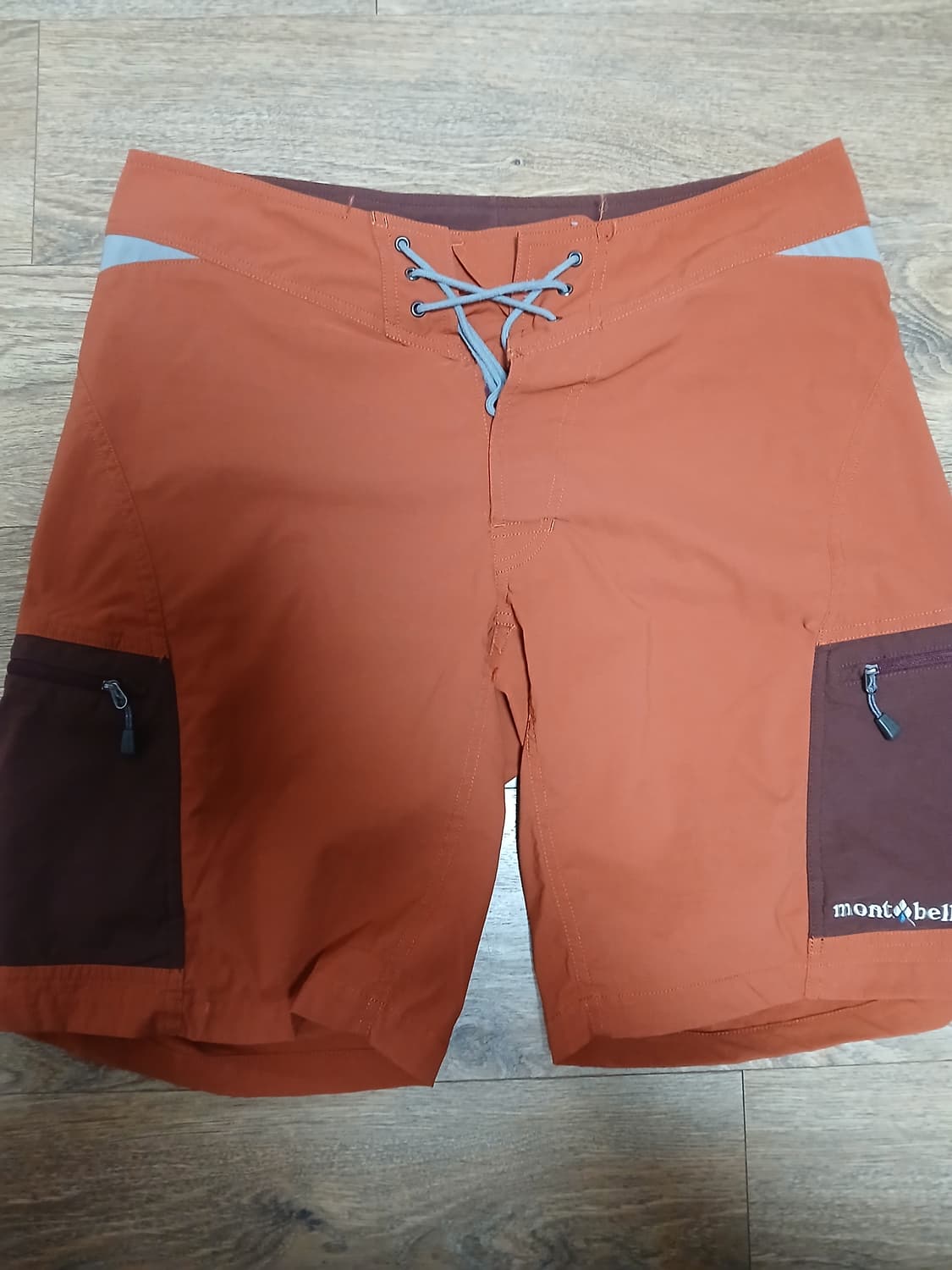 몽벨 레드 반바지  상품이미지1