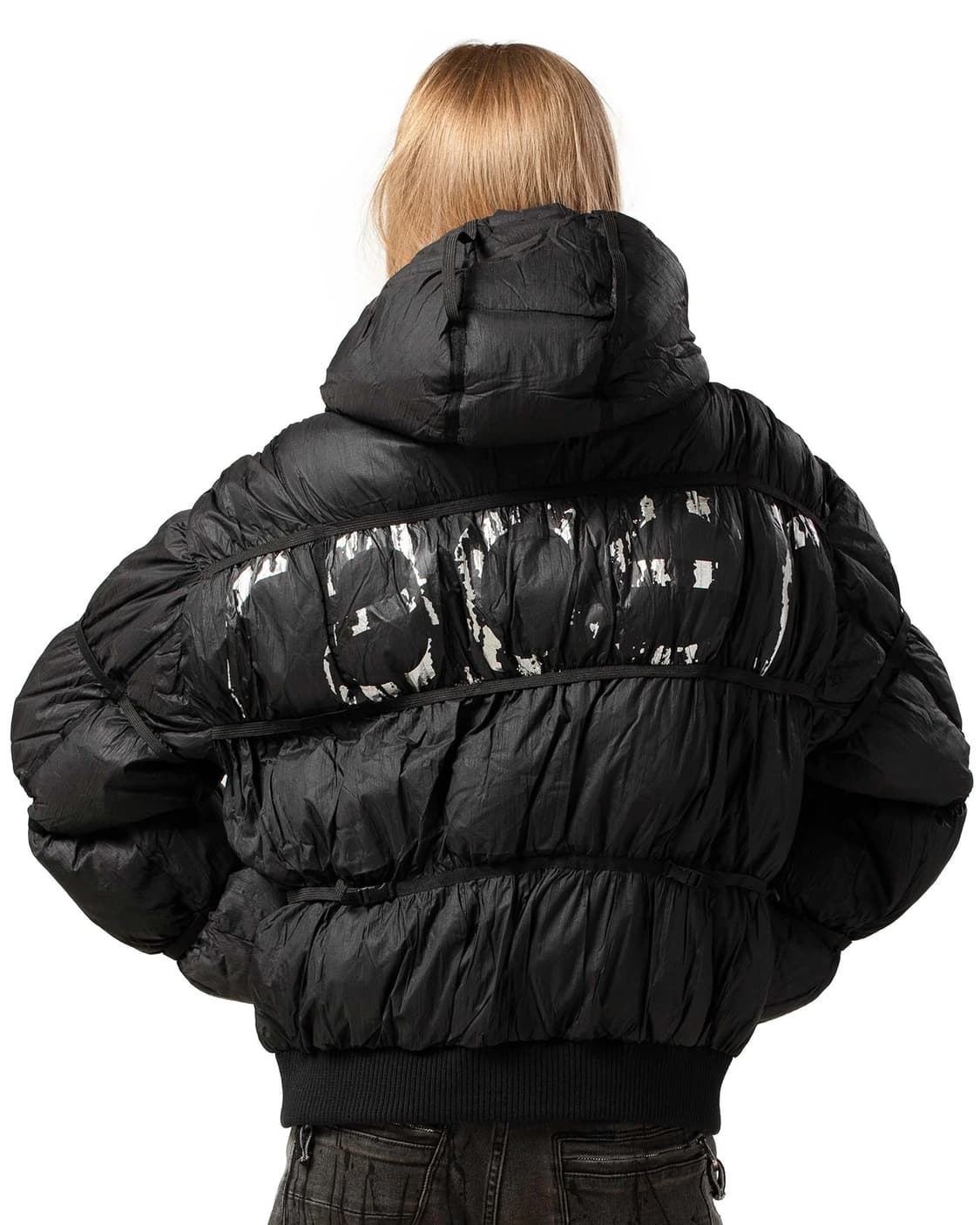 Racerworldwide black puffer jacket 상품이미지7