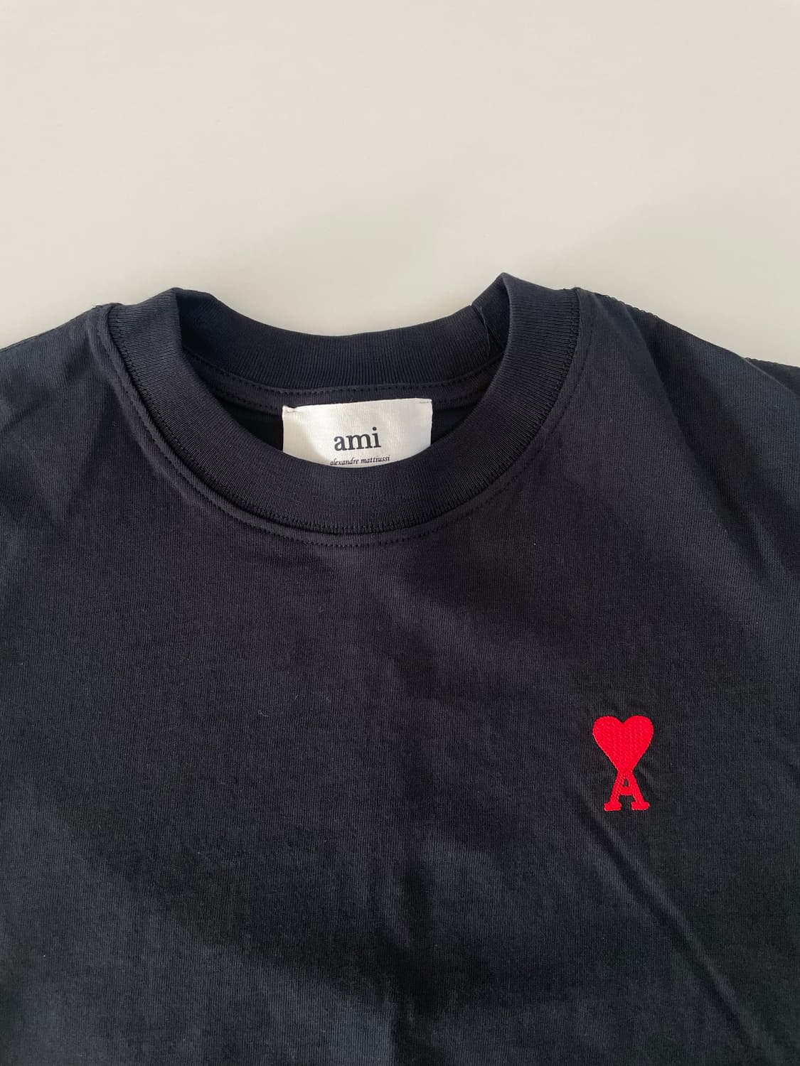 아미 레드 로고 블랙 반팔티 S 상품이미지3