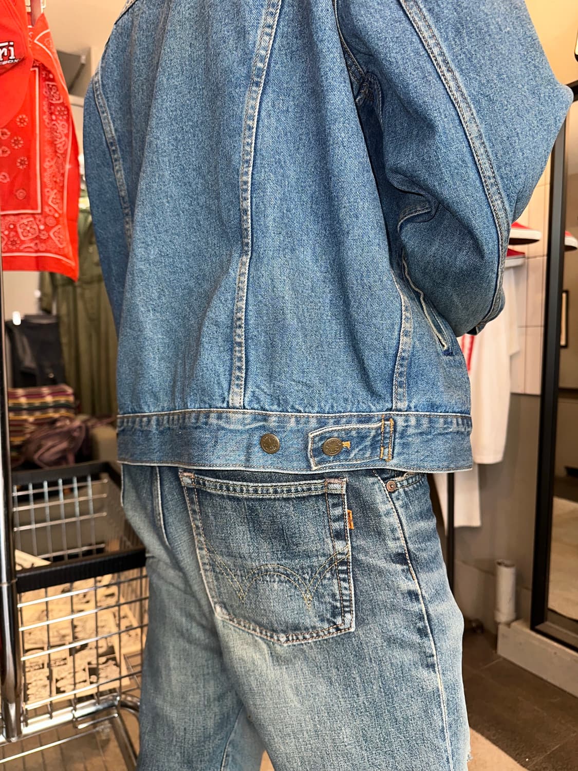 90‘s Converse 3-type denim washed jacket 상품이미지8