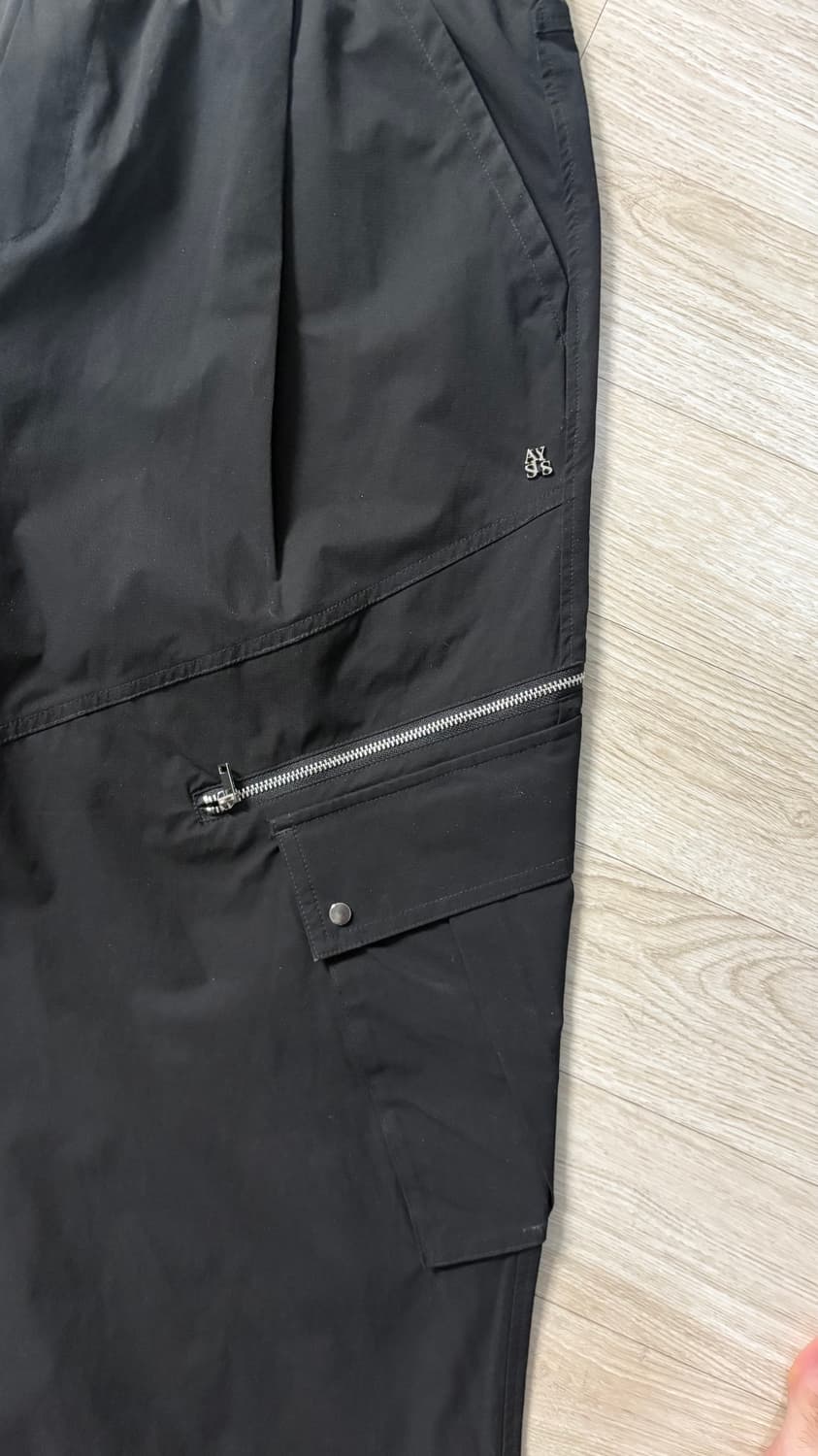 알리스 폴리시드 멀티 와이드 카고 팬츠 [블랙] 상품이미지4