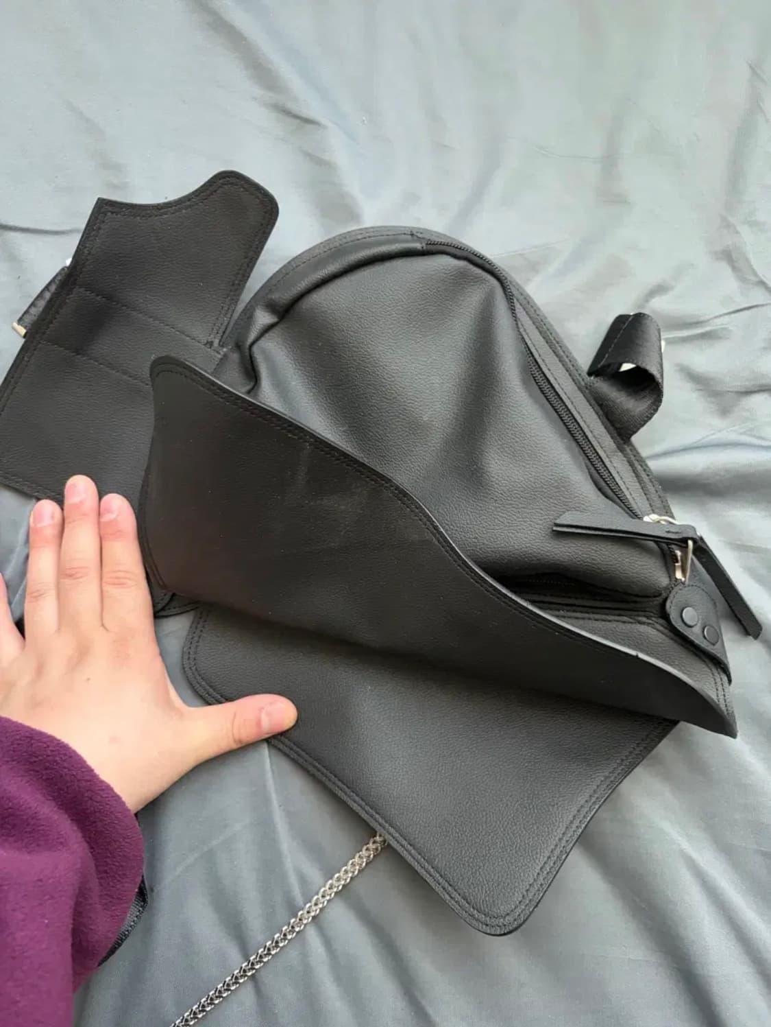 이우가마카라스Triple Covered Crow Buckle Bag 상품이미지9