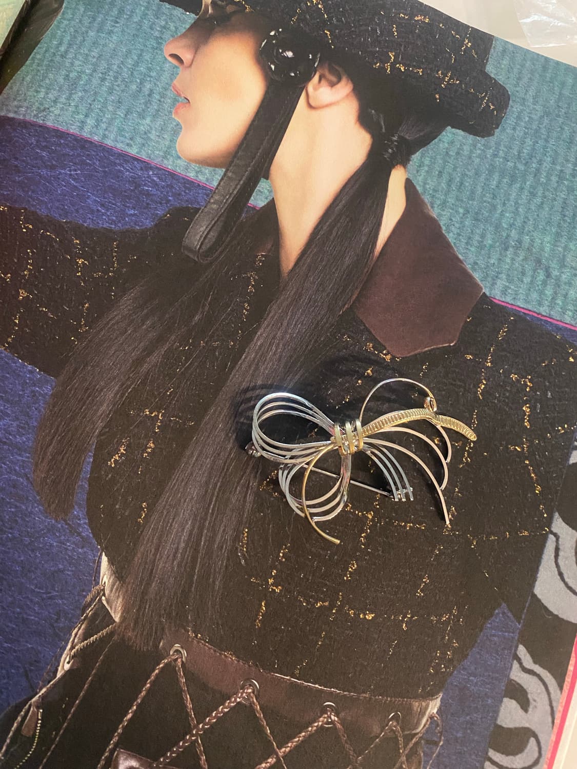 일본 리본 빈티지 브로치 주얼리 상품이미지3