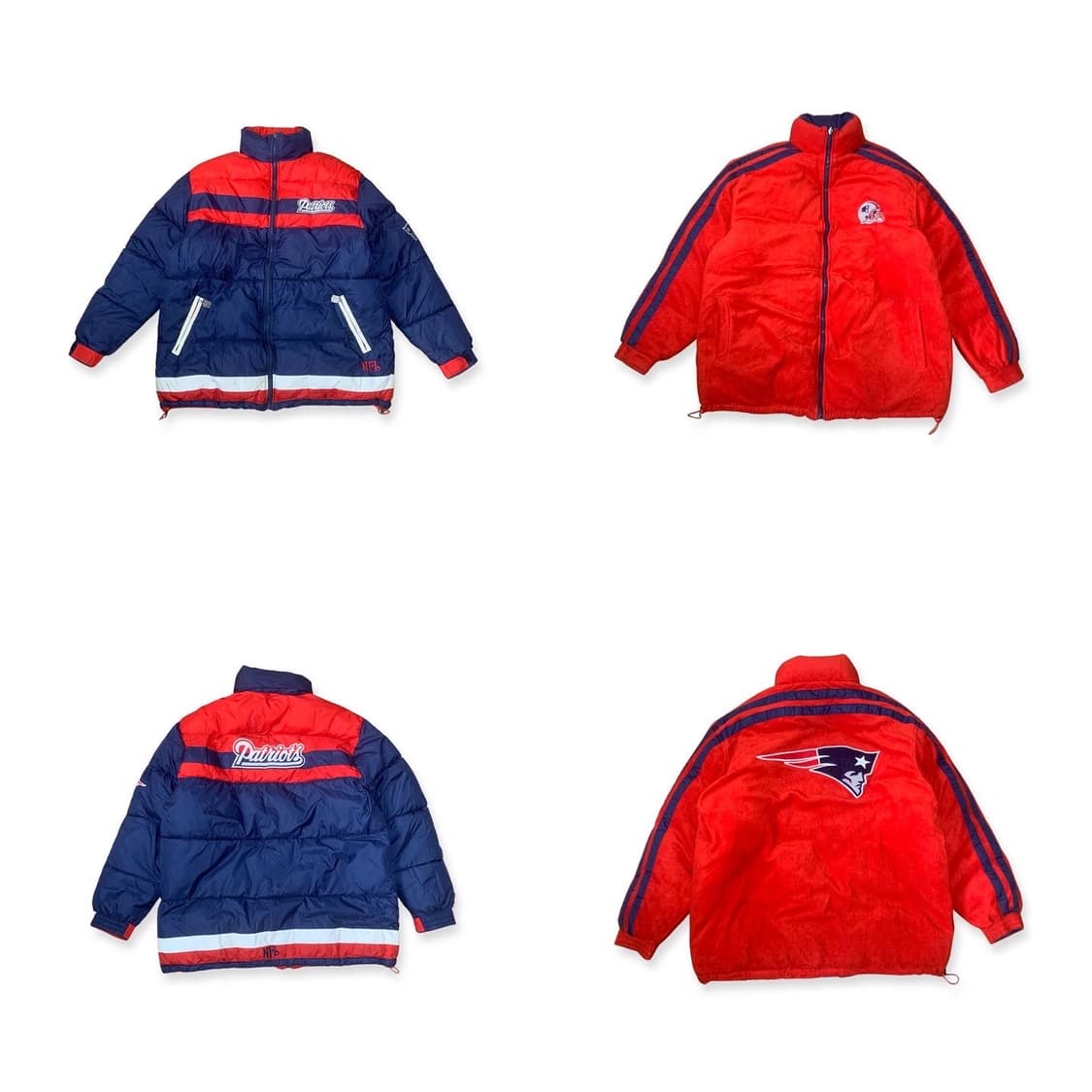 NFL 올드스쿨 양면 패딩 점퍼(뉴 잉글랜드 패트리어츠 상품이미지1