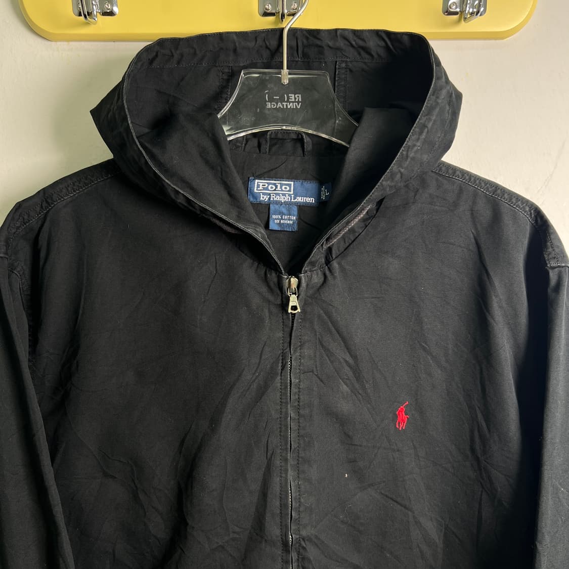 폴로 랄프로렌 블랙 후드 자켓 L 상품이미지4