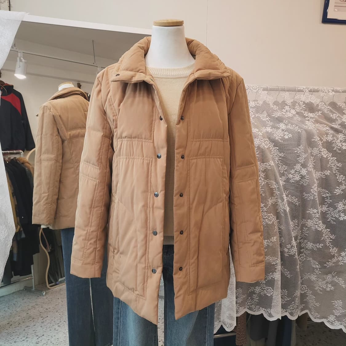 Cecioucela 머스터드 덕다운 하프패딩 (하자 세일) 상품이미지7