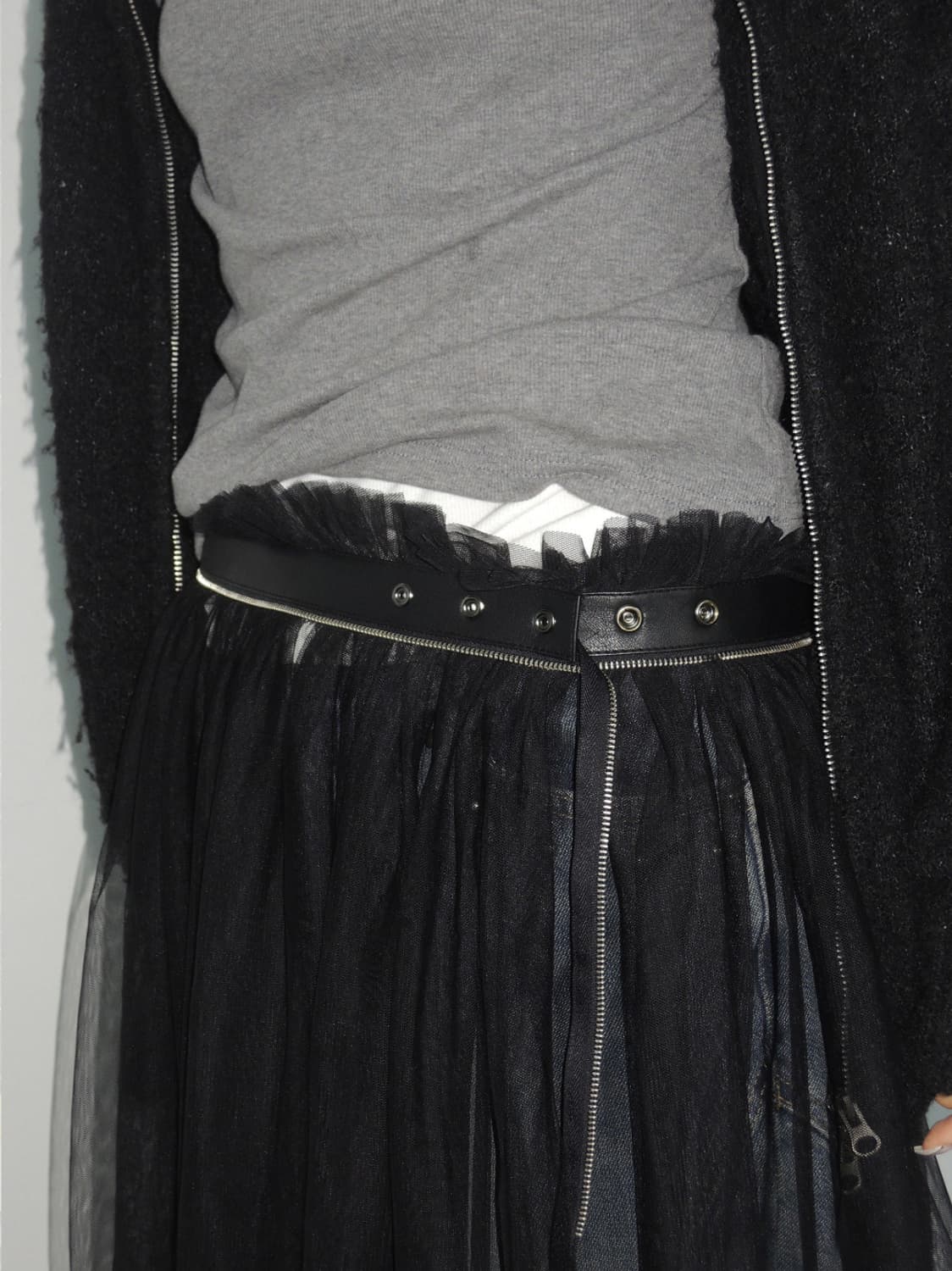 Vintage Layered belt skirt 상품이미지4