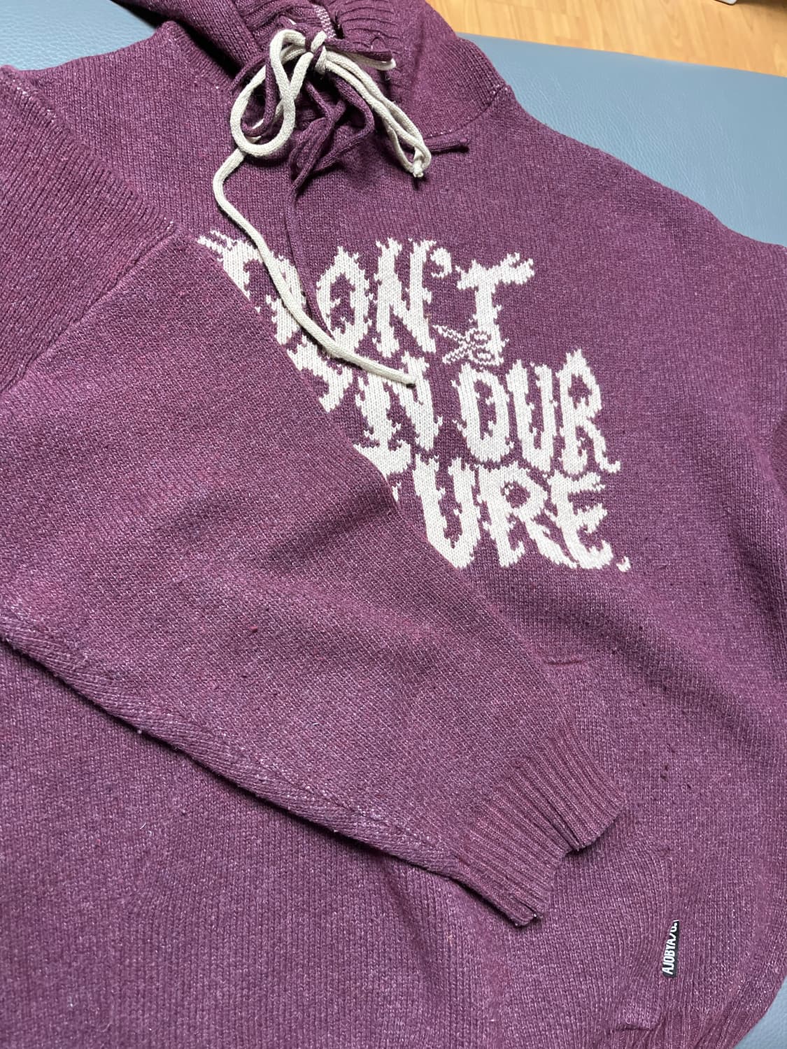 아조바이아조 후드티 L사이즈 버건디 상품이미지2