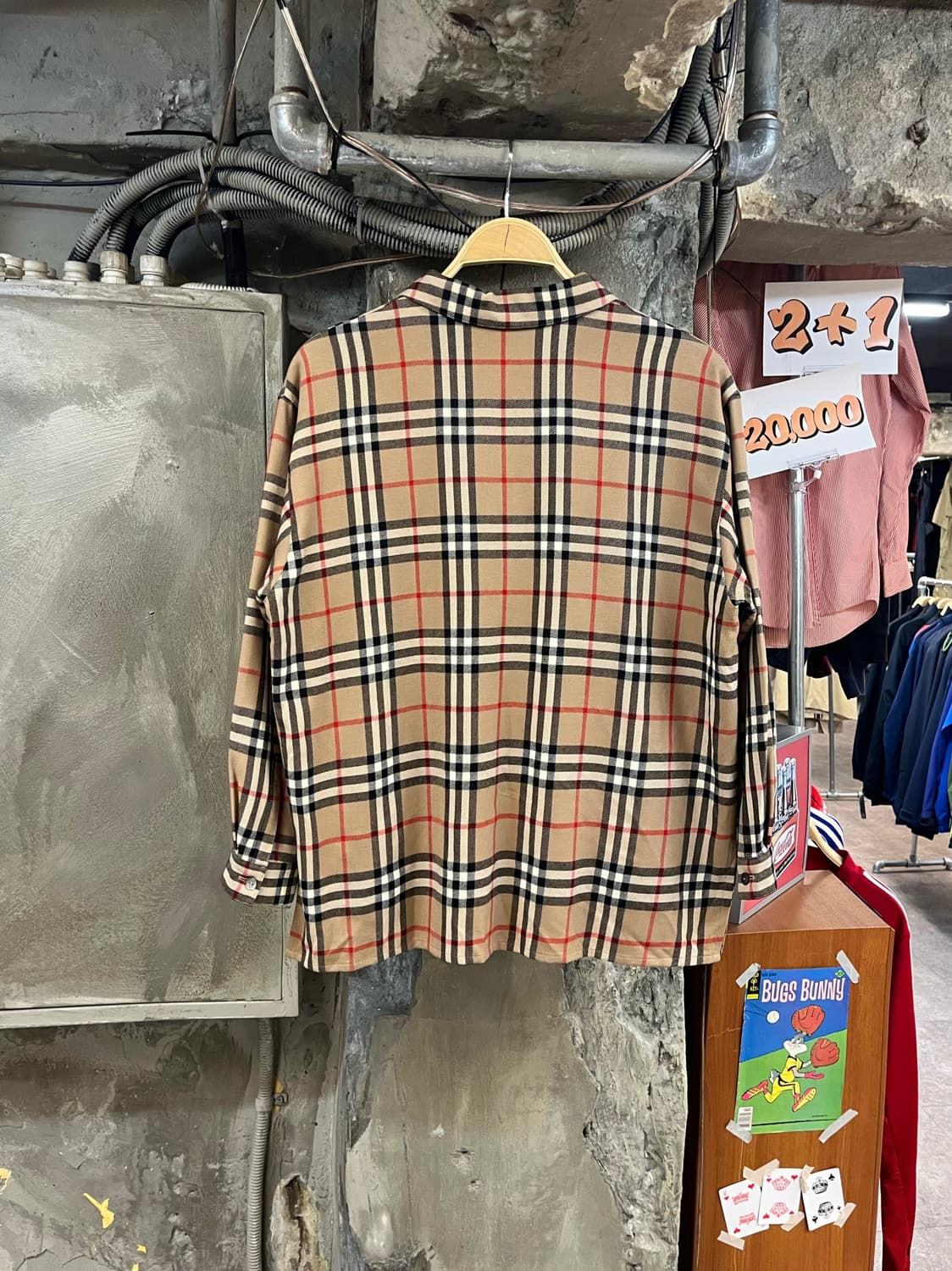 버버리 울 체크 셔츠 #csz3235 상품이미지2