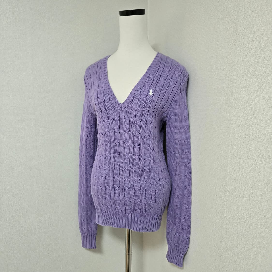 랄프로렌 브이넥 케이블 니트 / 여성 니트 / 여자 니트 상품이미지7