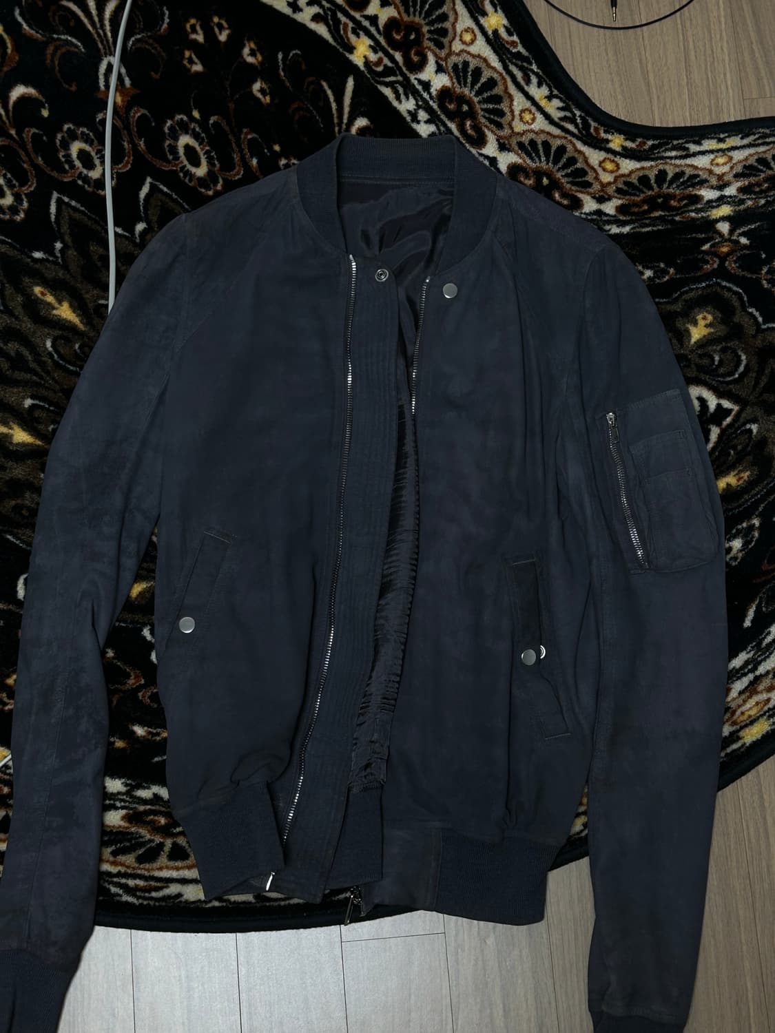 [52] Rick Owens blistered leather bomber 상품이미지1