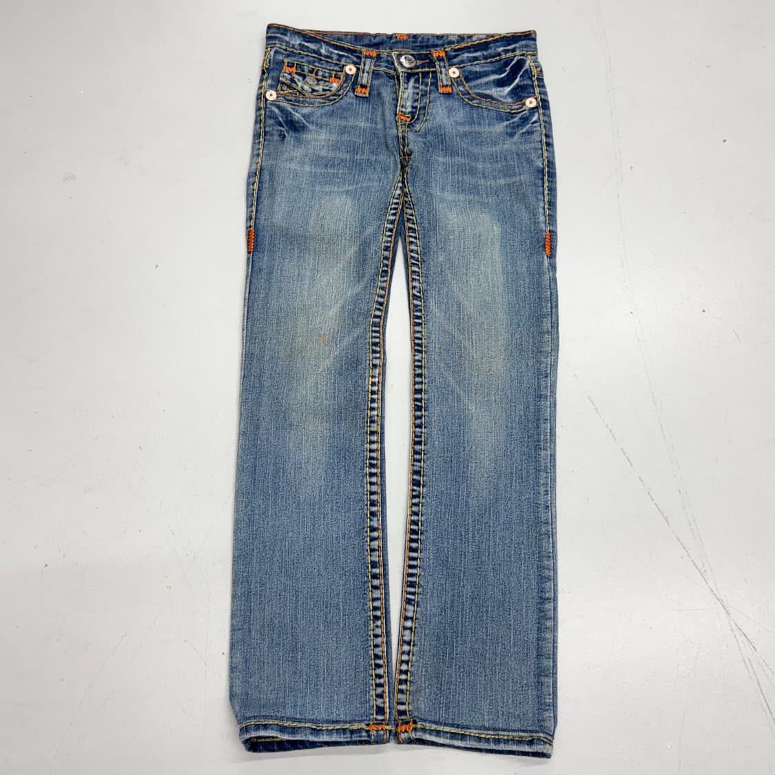 트루릴리전 Y2K 빌리빅티 스티치 데님팬츠 상품이미지2