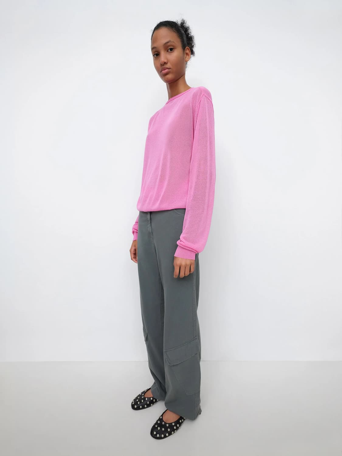 (36) 기마구아스 Irina 카고 팬츠 그레이 상품이미지5