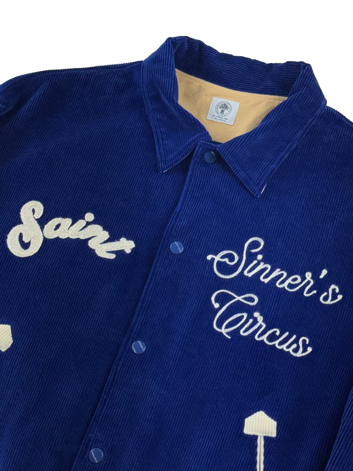 세인트 마이클 시너 서커스 코듀로이 테디 자켓 블루 상품이미지3