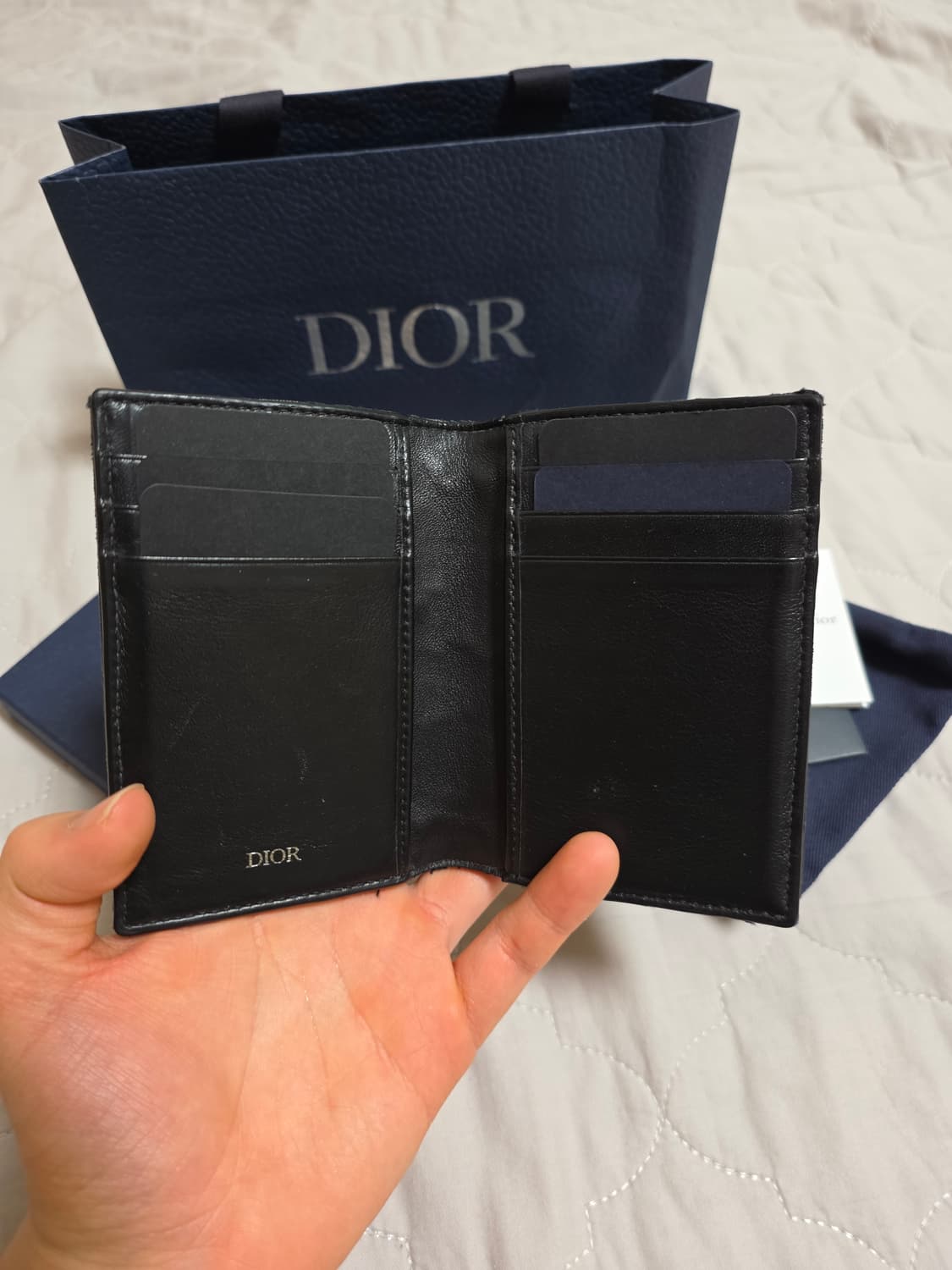 [풀구성]디올 오블리크 오거나이저형 카드지갑 블랙 상품이미지3
