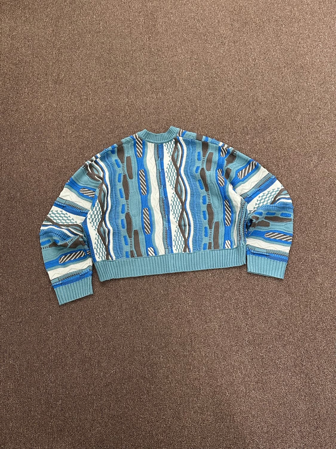 Short)niko and 빈티지 여성 크롭 패턴 니트 가디건 상품이미지6