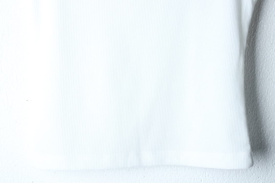 W(F) 보헤미안 서울 반팔 티셔츠 민소매 와이드넥 화이트-7B43 상품이미지4