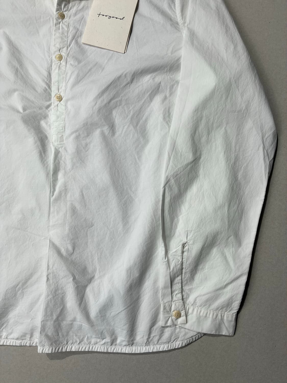 TOOGOOD 투굿 더 보타니스트 셔츠 포플린 화이트 상품이미지3