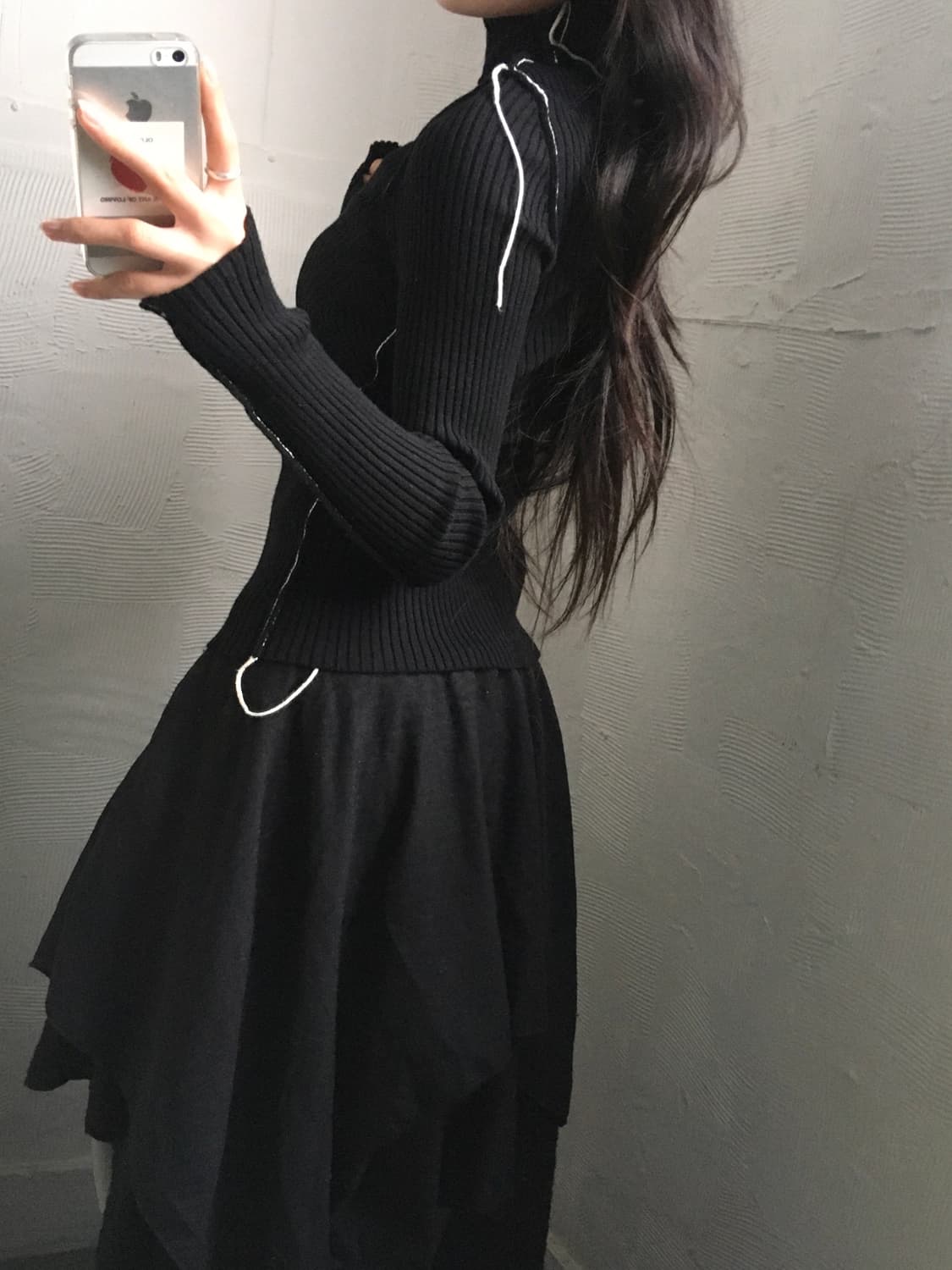 Off White 오프화이트 골지 터틀넥 니트 상품이미지2