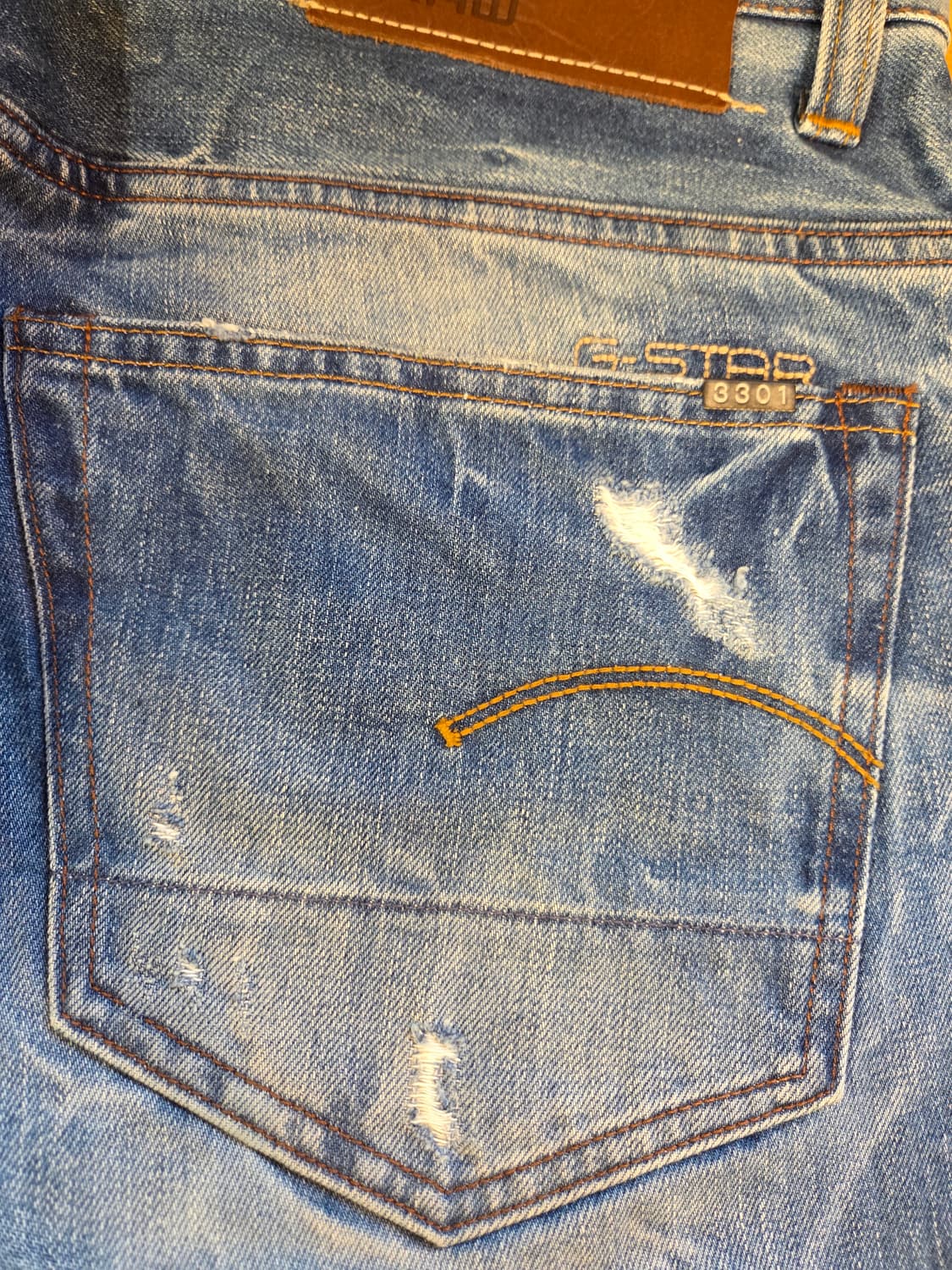 G-STAR RAW 스냅 버튼 청바지 3301(W33/L32) 상품이미지5