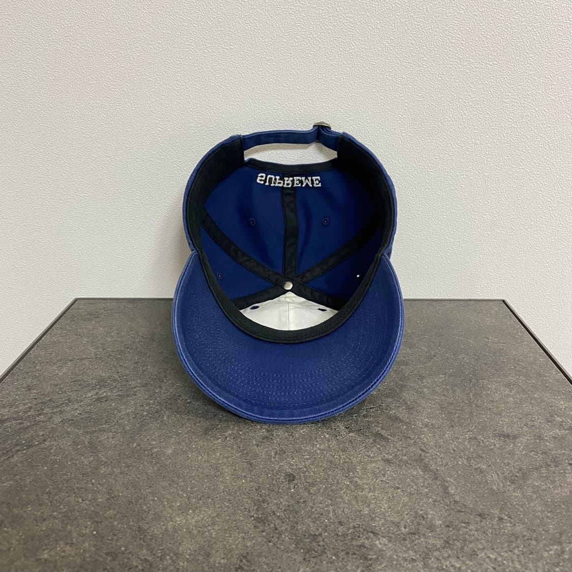 (OS) 슈프림 6패널 볼캡 모자 달러 로고 워시드 네이비 상품이미지5