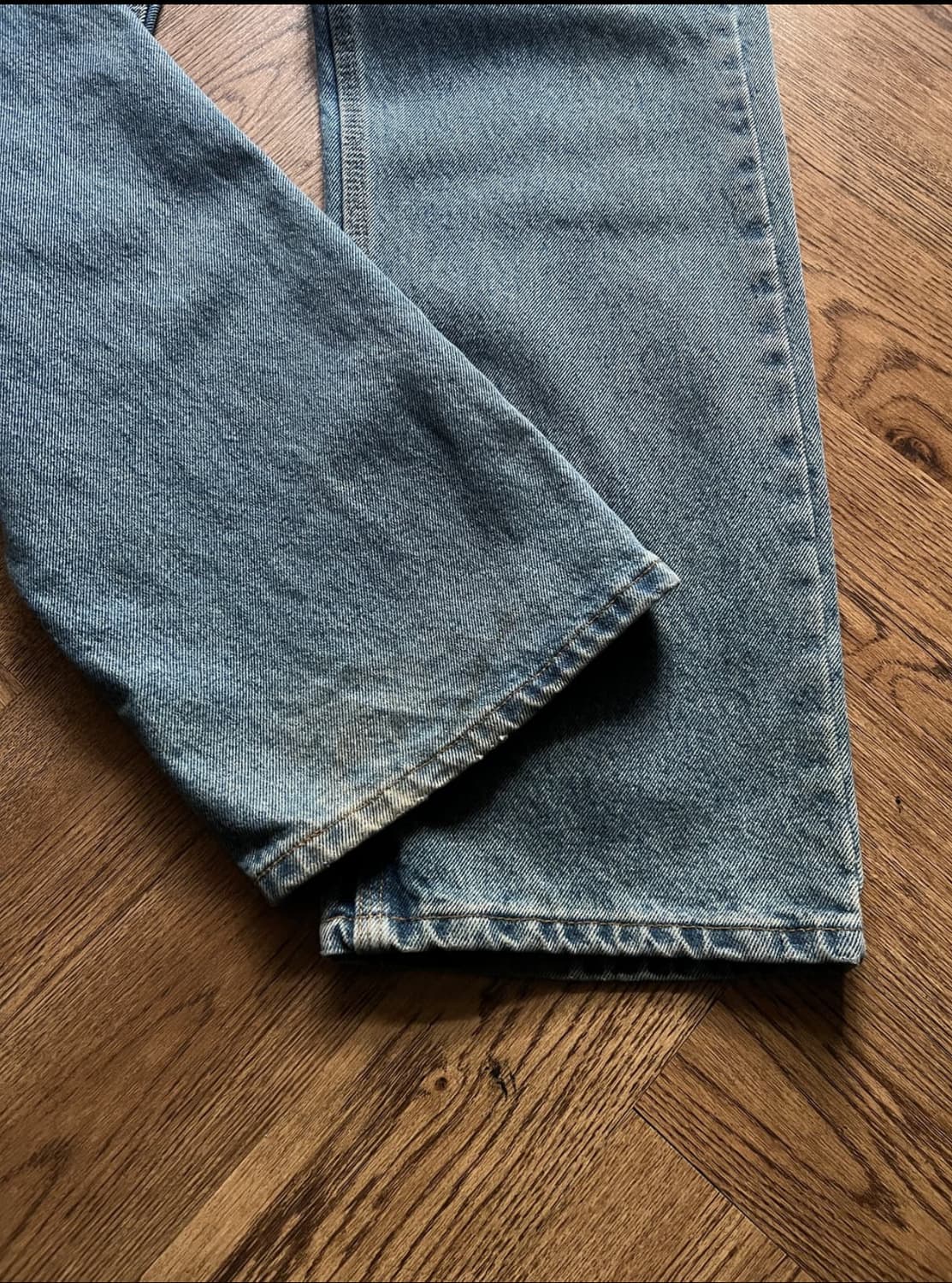 [31]칼하트 USA 미디엄블루 워크 데님 팬츠 상품이미지3