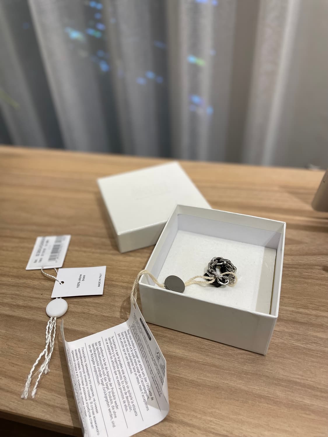 Masion Margiela 투톤 체인링 상품이미지1