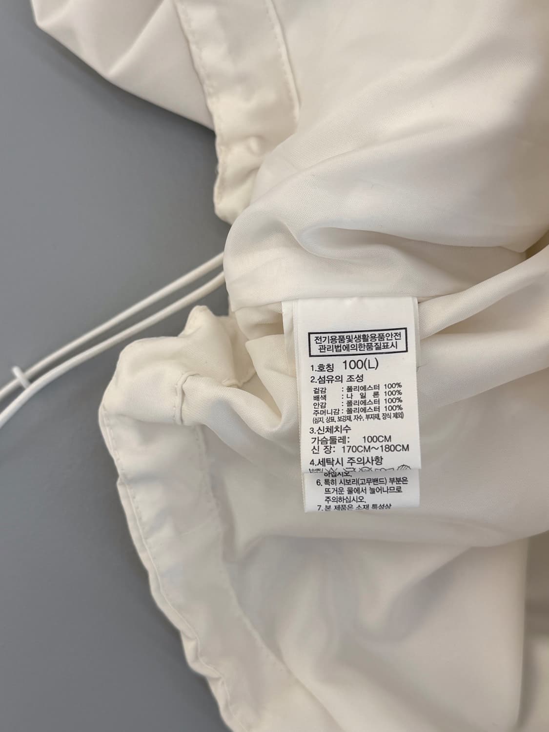 노스페이스 루즈핏 올레마 화이트 하프집 아노락 자켓 상품이미지9